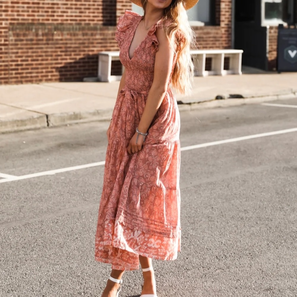 Cleobella Rita Ankle Dress Floral Size M NWOT